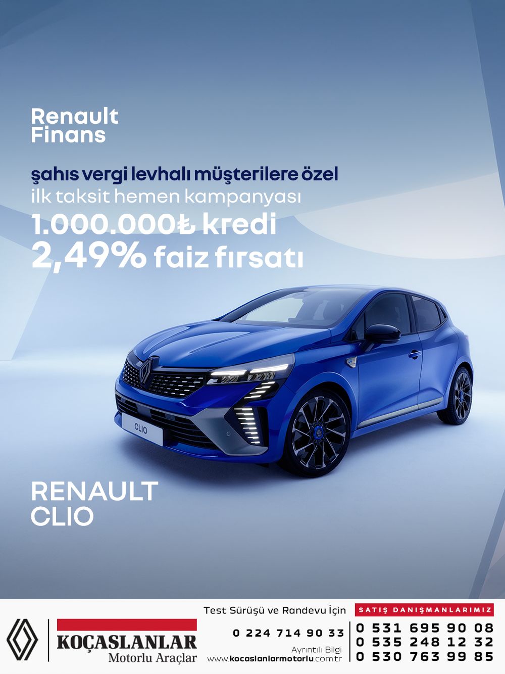 Kasım ayına özel Renault Clio fırsatları sizlerle!